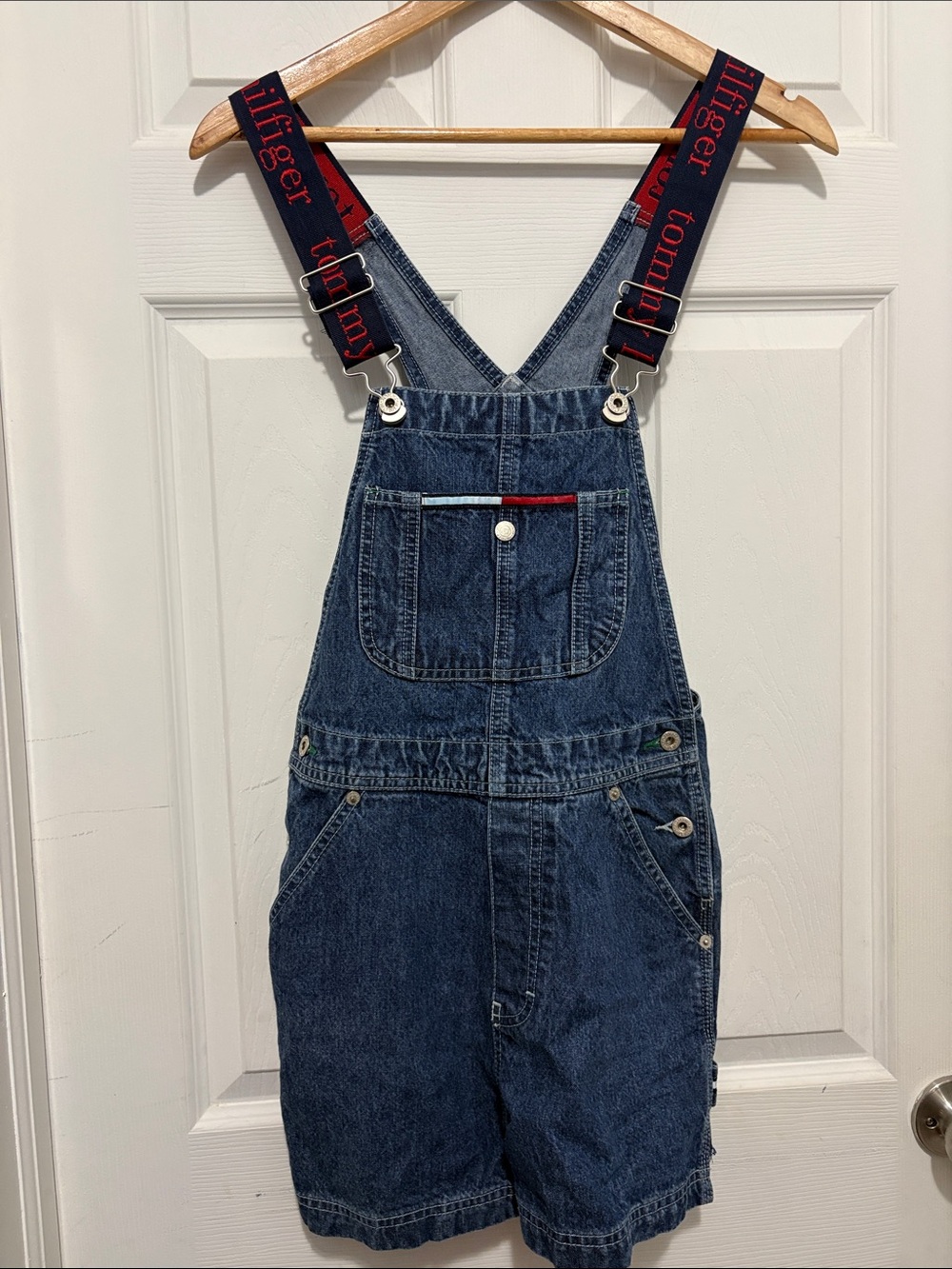 Vintage Tommy Hilfiger Tommy Jeans Carpenter Shortalls Overalls Spellout 2001